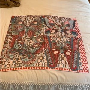 Hermès Silk Les Ailes De La Soie Scarf 90